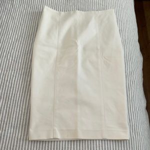 White Bebe skirt, midi, size 4